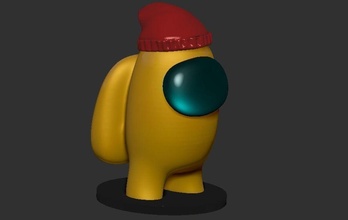chapéu brinquedo jogos videogame figura fofa brinquedos 3d print model - Mito3D