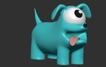 animal compagnie chien jeu vidéo figure jouet jeux jouets 3d print model - Mito3D