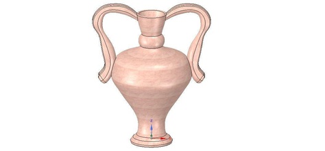 amphora greek cup vessel vase v09 3d print cnc art olimpic sport flower capacity wine jug gin decoration engraving milling carving woodcarving wood sculpture design garden decor sculptures 3d print model - Mito3D