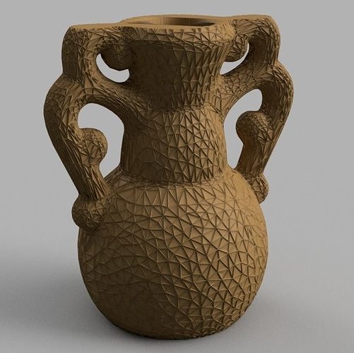 amphore vase antiquite fleur décor maison Rose articles ménagers 3D print model - Mito3D