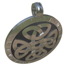 amulet - celtic knot jewelry 3d runes pendant viking pendants 3d print model - Mito3D
