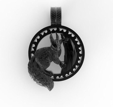 muska sincap amulet altın Gümüş mücevher kolye Slav çekicilik hayvan doğa ağaç takı 3d print model - Mito3D