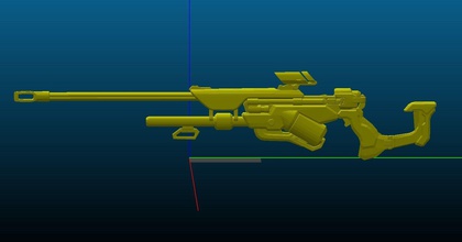 ana amari biotic rifle printable overwatch standart skin 3d gun weapon firearm assault games toys 3d print model - Mito3D
