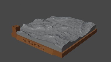 fratello mudi montagna paesaggio vulcano terreno ambiente natura fotogrammetria elevazione dem scienza 3d print model - Mito3D