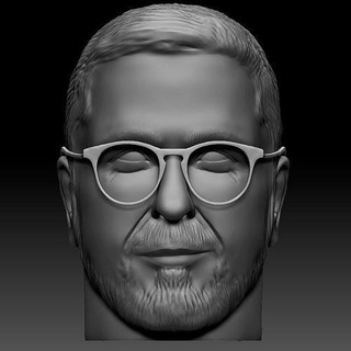 anatoly shariy head man face eyeglasses people person politician art statue ukraine character bust sculptures 3d print model - Mito3D