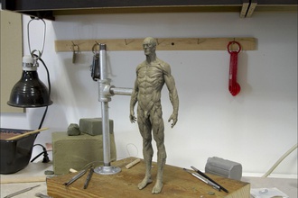 anatomia umano carattere muscolo uomo zbrush zcuplt maschio personaggi apprendimento creature riferimento arte sculture 3d print model - Mito3D