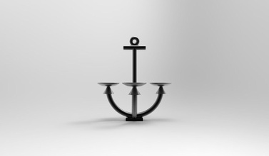 anchor candle holder pedestal art indoor gifts home decor arts outdoor metal other 3d print model - Mito3D