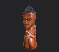 antik afrikalı heykel 3d yazdır model tasarım idol taş odun sanat minyatür heykeller 3d print model - Mito3D