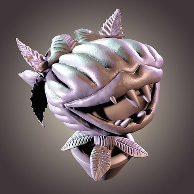 ancient carnivorous plant creature fantasy mythological alien science medieval beast scifi animal nature character biology wild statue stree medicine man eater 3d print model - Mito3D