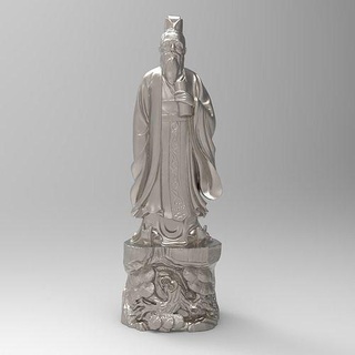 antico Cinese saggio Confucio statua scultura 3d classico Stampa alto poli greco storico arti culturale egiziano signore giudice potente Dio arte sculture 3d print model - Mito3D