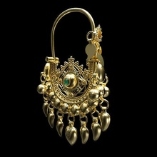 ancien boucles d'oreilles bijoux pendentif accessoire luxe bijou boucle d'oreille 3d print model - Mito3D