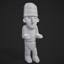 ancient figure 3d print medieval viking art sculpture decor man people illustration abstract knight portrait wood carved cute pbr lowpoly gameready sculptures 3d print model - Mito3D