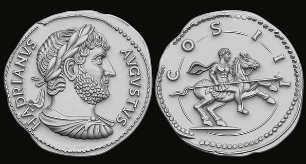 antigo romano moedas moeda ouro arte prata joalheria Distintivos dinheiro modelos esculturas 3d print model - Mito3D