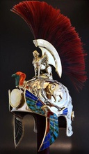 antigo romano capacete armaduras egípcio metal cavaleiro arte 3d print model - Mito3D