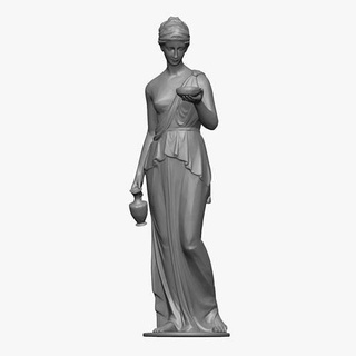 uralt römisch Frauen Statue Skulptur 3d klassisch drucken poly griechisch historisch Kunst kulturell ägyptisch Herr Unterwelt Richter tot mächtig Skulpturen 3d print model - Mito3D