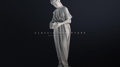 ancient sculpture woman jug art sculptures statue antiquity architecture 3d print model - Mito3D