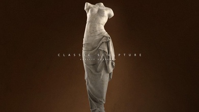 ancient sculpture woman art sculptures statue 3d print model - Mito3D