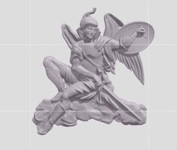 ancien guerriers mur décoration 3d panneau symbole art religion sculpture personnage déco monument Chevalier romain classique guerrier sculptures 3d print model - Mito3D