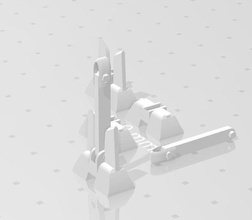 ancore rocket launcher architecture illustration conceptual science snow hobby diy 3d print model - Mito3D
