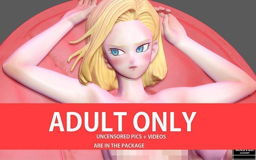 android 18 laid hentai pic video nsfw dragonball 3d print art sculptures 3d print model - Mito3D