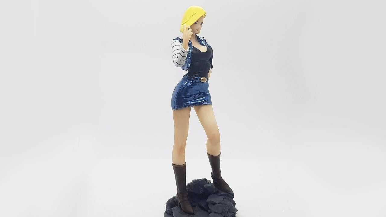 android 18 modified dragonball printable statue figurine anime art sculptures 3D print model - Mito3D