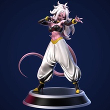 android 21 stl 3d print female anime printable statue woman character human girl 3dprint sculpture zbrush people figurines miniatures game person art sculptures 3d print model - Mito3D