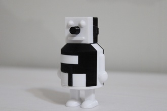 android ussr puzzle roboter schlüsselbund spielzeug spiele spielzeuge rätsel kinder rubik würfel replik sammlerstück 3d print model - Mito3D