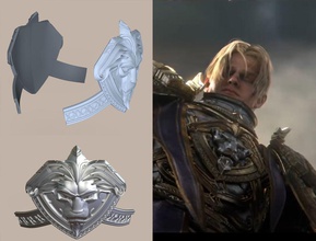 anduin wrynn cosplay armor element 3dprint gaming wow azeroth games toys 3d print model - Mito3D