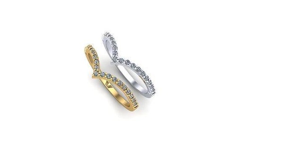 anel diamantes anel ouro diamantes anelemv imprimível diamante anel joalheria 3d print model - Mito3D