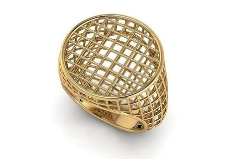 anel alambres joyería joya anillo oro plata diamante anillos 3d print model - Mito3D