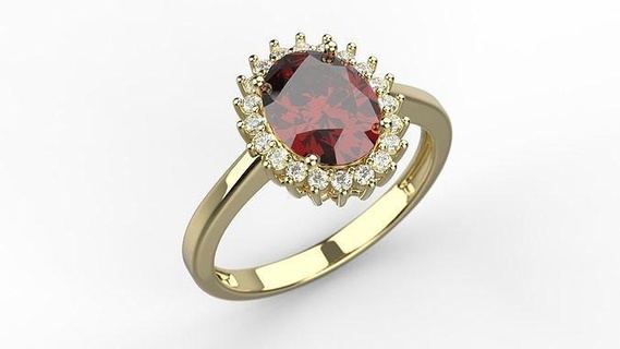 anel princesa joyería joya Boda precioso plata imprimible brillante lujo platino oro diamante anillo deformación tradicional anillos 3d print model - Mito3D