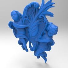 angel art angelfish toons fish humorous sculptures 3d print model - Mito3D