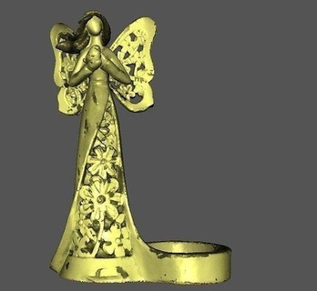angel 1 candle candle decor angel light candl art scans replicas scans replicas  3d print model - Mito3D