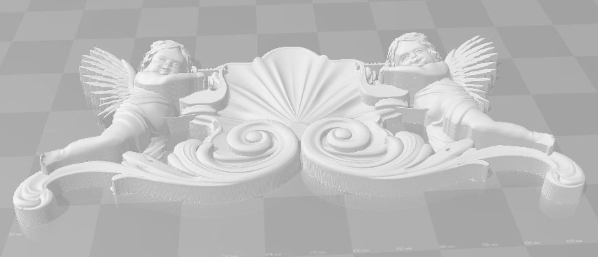 angelo 1 cnc stampa 3d art vortex retrò amore cupido il romanticismo antichi classico sculture 3D print model - Mito3D