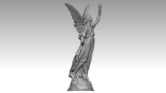 angel artifact figure 3d modeling print scanning mary virgin mother god jesus christ bible cnc jewelry pendant christian relief catholic art sculptures 3d print model - Mito3D