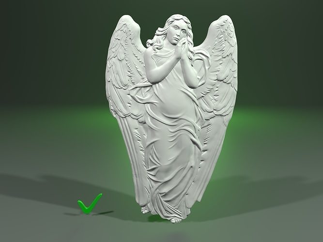 angel cnc 3d print sculpture art statue people classic decor body sculptures 3D print model - Mito3D