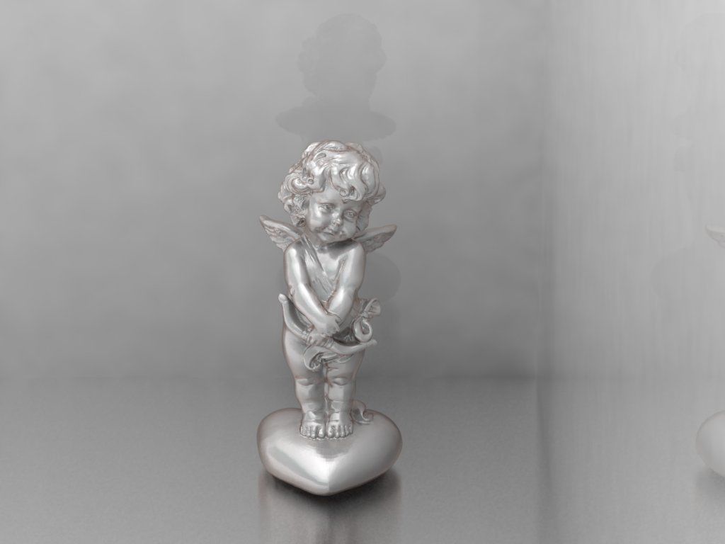 angel of cupid 2 statuette cherub sculpture statue god wing jesu valentine cherubim christian icon religiou bible monument deity holly printing art sculptures 3D print model - Mito3D