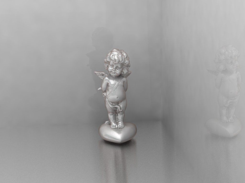 angelo of cupido 4 statuetta scultura statua dio cherubino divinità jesu cherubini san valentino religiou bibbia cristiano passione monumento ala oggetto arte medio sculture 3D print model - Mito3D
