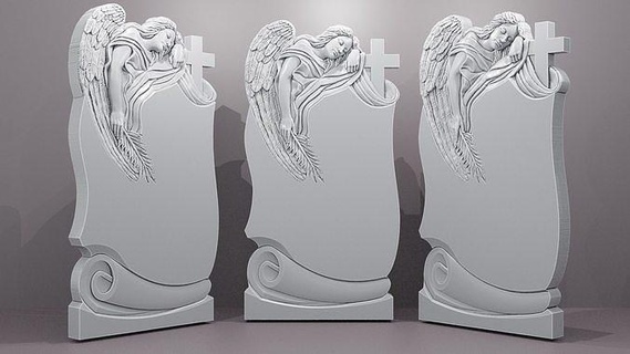 ange fougère religion art Dieu statue Christian sculpture architectural cnc église saint tombe sculptures 3d print model - Mito3D