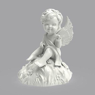 ange champ statue sculpture Cupidon aile oiseau Prairie monument 3d forprint imprimable art sculptures 3d print model - Mito3D