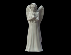 melek kedicik sanat <url> heykel kanatlar insan kedi 3ddesign cupid valentine heykeller 3d print model - Mito3D