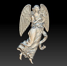 angel lyre - basrelief 2018 religion relief icon sculptures art 3d print model - Mito3D