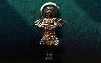 Engel Ozean Schmuck Winkel Anhänger Charakter Silber der Miniatur - angel 3d print model - Mito3D