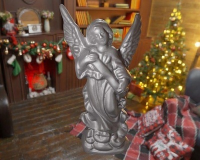 angelo ornamento noel Natale ange santa decorazione cherubino natale statua sculture arte 3d print model - Mito3D