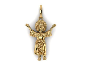 angel pendant jewelry girl charm 3d cad print rhino matrix zbrush gold pendants 3d print model - Mito3D