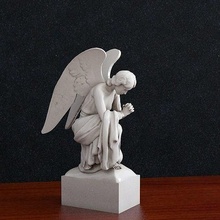 ángel escultura figurilla religión religiou objeto jesu cristiano catedral biblia judío arte esculturas 3d print model - Mito3D