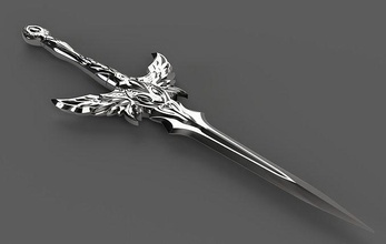 angel slayer dagger lineage2 game cosplay weapon la2 lineage sword bladed angelslayer games toys accessories 3d print model - Mito3D