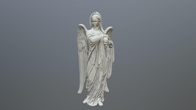 angel statue 02 print cherub decor setting scene printable games toys game accessories 3d print model - Mito3D