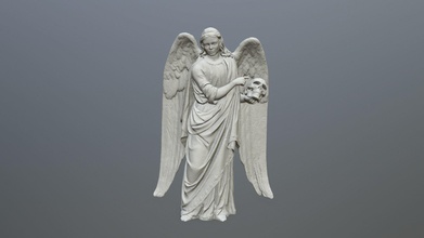 ángel estatua 03 impresión querubín decoración ajuste escena imprimible juegos juguetes juego accesorios 3d print model - Mito3D