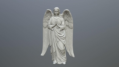 ángel estatua 04 impresión querubín decoración ajuste escena imprimible juegos juguetes juego accesorios 3d print model - Mito3D